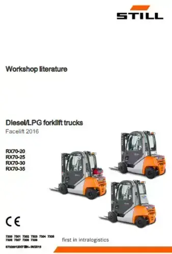 Still Forklift RX70-20 RX70-25 RX70-30 RX70-35 Workshop Manual