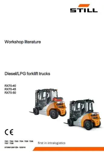 Still Forklift RX70-40 RX70-45 RX70-50 Workshop Manual