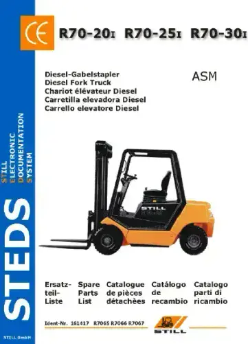 Still Forklift Truck ASM R70-20i R70-25i R70-30i  PartS Manual