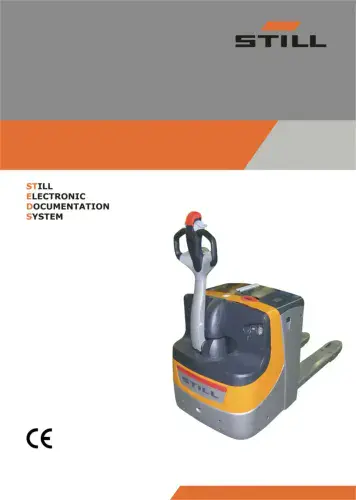 Still Forklift Truck EXU20 Workshop Service Manual