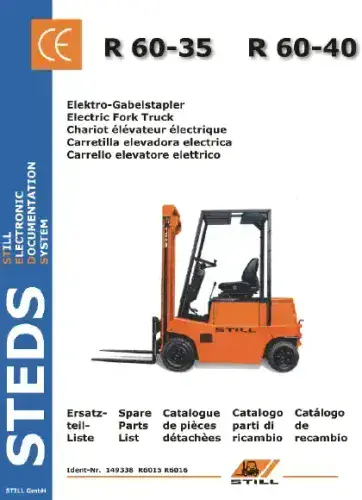 Still Forklift Truck R 60-35 R 60-40  Parts Manual