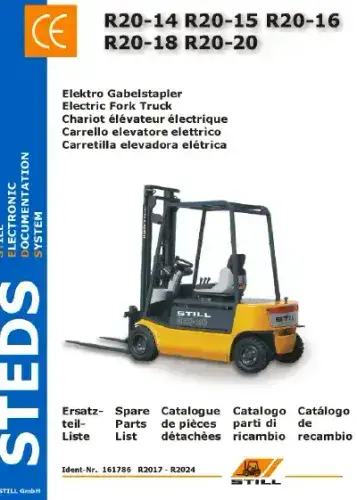 Still Forklift Truck R20-14 R20-15 R20-16 R20-18 R20-20 Parts Manual