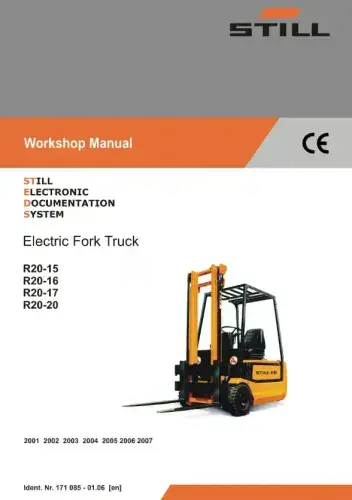Still Forklift Truck R20-15 R20-16 R20-17 R20-20 Workshop Service Manual