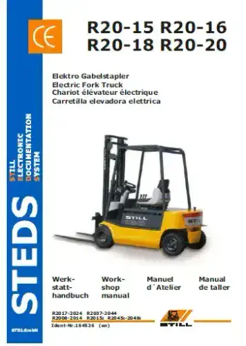 Still Forklift Truck R20-15 R20-16 R20-18 R20-20 Workshop Service Manual