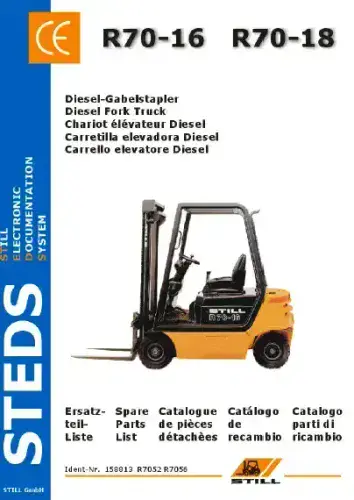Still Forklift Truck R70-16 R70-18 Parts Manual