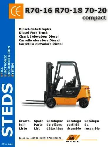 Still Forklift Truck R70-16 R70-18 R70-20 Compact Parts Manual
