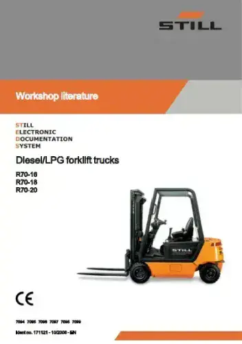 Still Forklift Truck R70-16 R70-18 R70-20  Workshop Service Manual