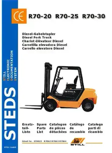 Still Forklift Truck R70-20 R70-25 R70-30 Parts Manual