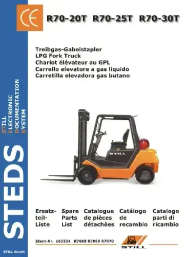 Still Forklift Truck R70-20T R70-25T R70-30T Parts  Manual - PDF ONLY