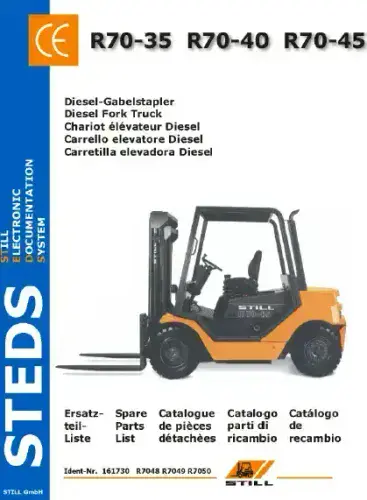 Still Forklift Truck R70-35 R70-40 R70-45 Parts Manual