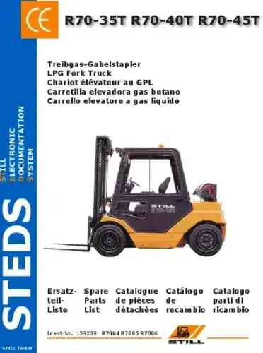 Still Forklift Truck R70-35T R70-40T R70-45T Parts Manual