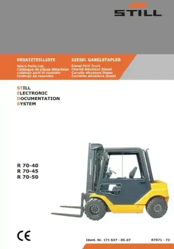 Still Forklift Truck R70-40 R70-45 R70-50  Parts Manual