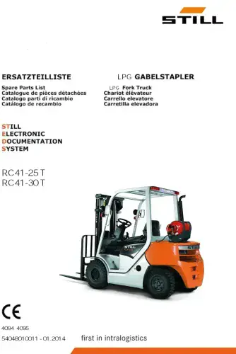 Still Forklift Truck RC41-25T RC41-30T  Parts Manual