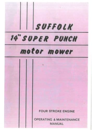 Suffolk Mower Super Punch 14" Operators Manual