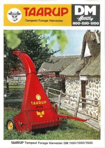Taarup Forager - Model DM1100 DM1350 DM1500 Handy Brochure - Forage Harvester
