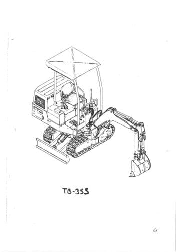 Takeuchi Compact Excavator TB35S Parts Manual