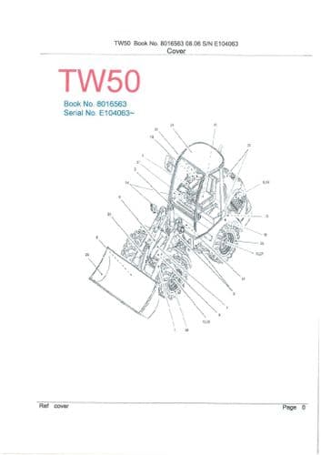 Takeuchi Crawler Excavator TW50  Parts Manual