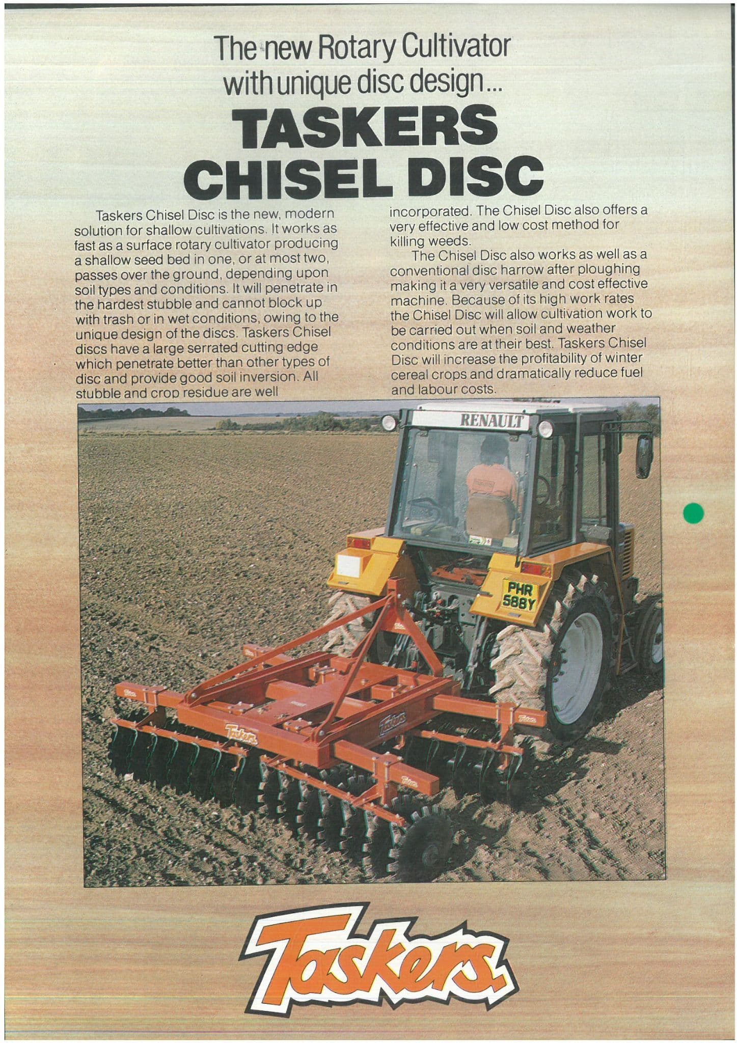 Taskers Chisel Disc Brochure