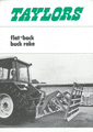 Taylor Tractor Flat Back Buck Rake Brochure