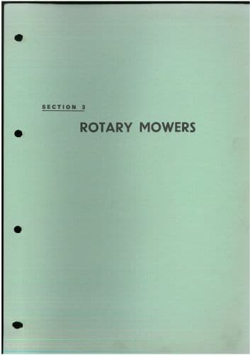 Teagle Fertiliser Rotary Mowers Mk3 Matchless Parts Manual