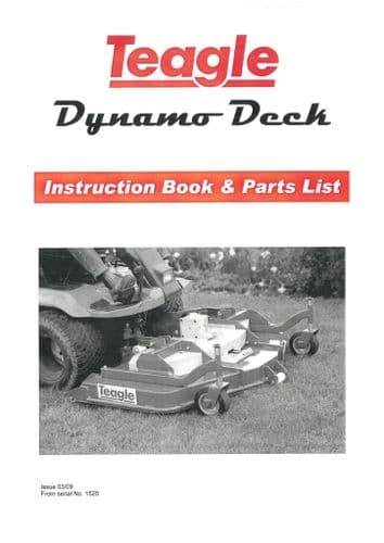 Teagle Finishing Mower Dynamo Deck Operators Manual and Spare Parts List