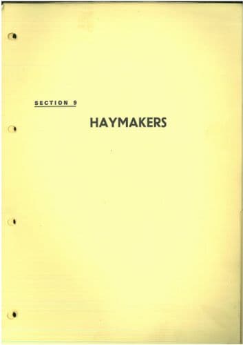 Teagle Haymakers AT1, Mk2 Dominant Parts Manual ORIGINAL