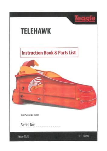 Teagle Straw Bedder Telehawk Operators Manual and Spare Parts List