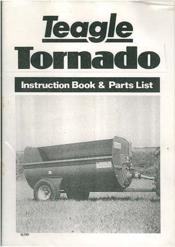 Teagle Tornado Manure Spreader Operators Manual with Parts List