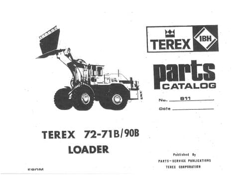 Terex Loader 72-71B/90B Parts Manual