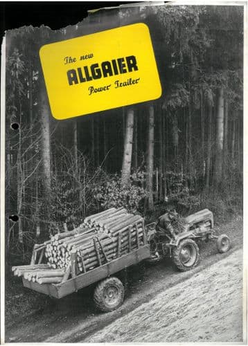 The New Allgaier Power Trailer to fit the Allgaier Porsche Tractor Brochure