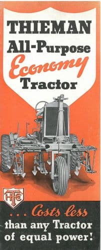 Thieman All Purpose Ecomony Tractor Brochure