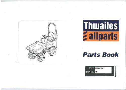 Thwaites Dumper Mach 201 Hi-Tip Parts Manual