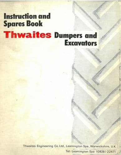 Thwaites Dumper Nimline Operators & Parts Manual