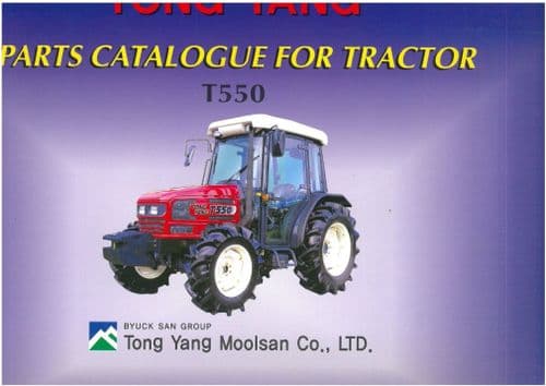 Tong Yang Moolsan - TYM Tractor T550 Parts Manual