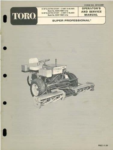 Toro Super Professional Mower Operators Manual