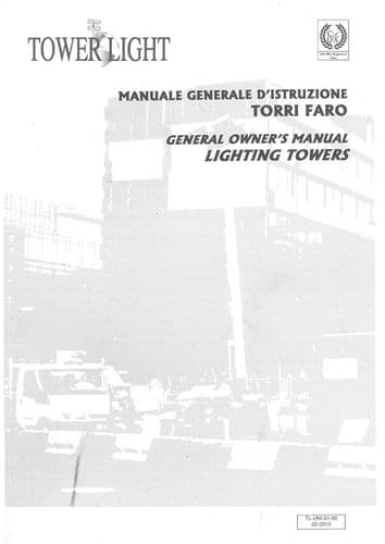 Tower Light TL6 VT2 VT4 VT1 TI VB9 & Hydro Power Cube Operators Manual