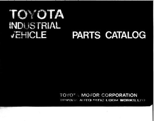 Toyota Forklift  52-6FGCU45 Parts Manual