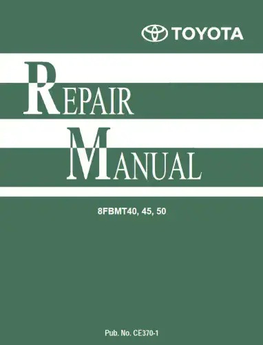Toyota Forklift 8FBMT40/ 8FBMT45/ 8FBMT50  Workshop Manual