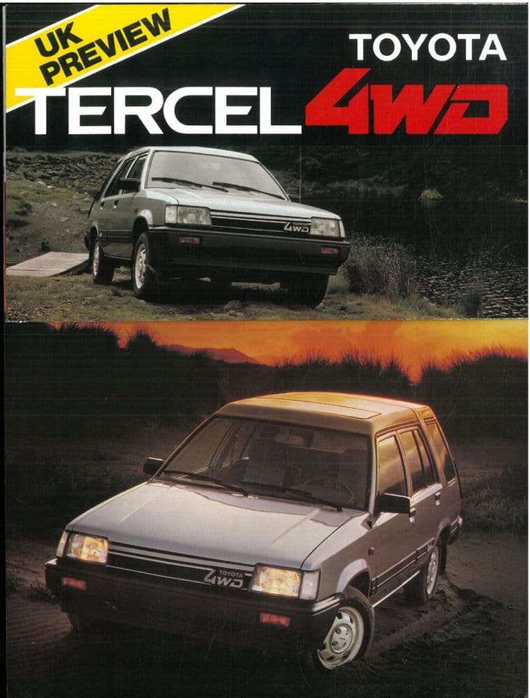 Toyota Tercel 4WD Car Brochure