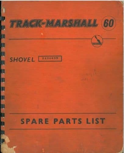 Track Marshall Crawler Tractor Shovel TM60 Parts Manual
