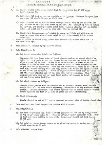 Trantor Tractor Workshop Manual