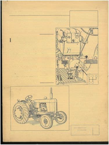 Turner 'Yeoman of England' Tractor 4V95 Trader Service Data