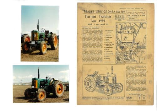 Turner 'Yeoman of England' Tractor 4V95 Trader Service Data + Photos