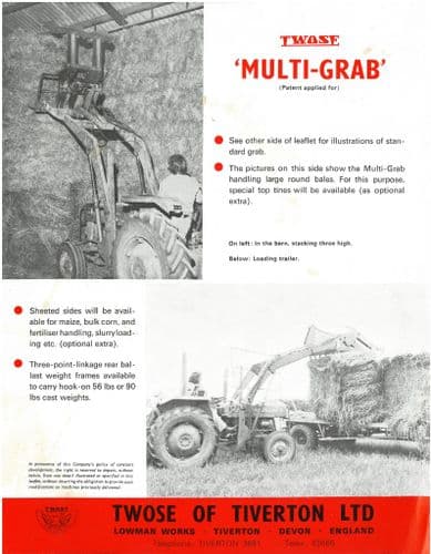 Twose Multi-Grab - Loader Attachment Brochure