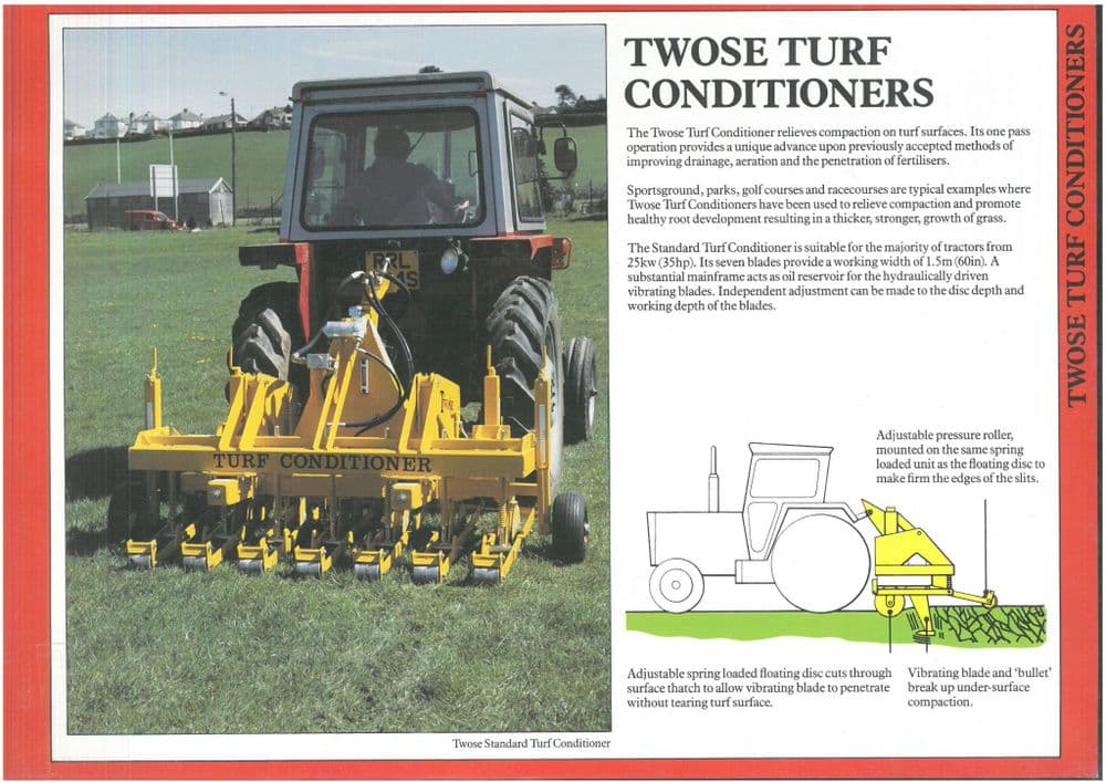 Twose Tractor Turf Conditioner Brochure