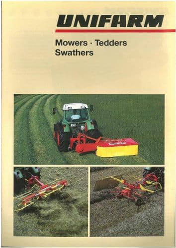 Unifarm Mowers - CM166 CM186, Tedders - CW500, Swathers - CR330 Brochure - IB4