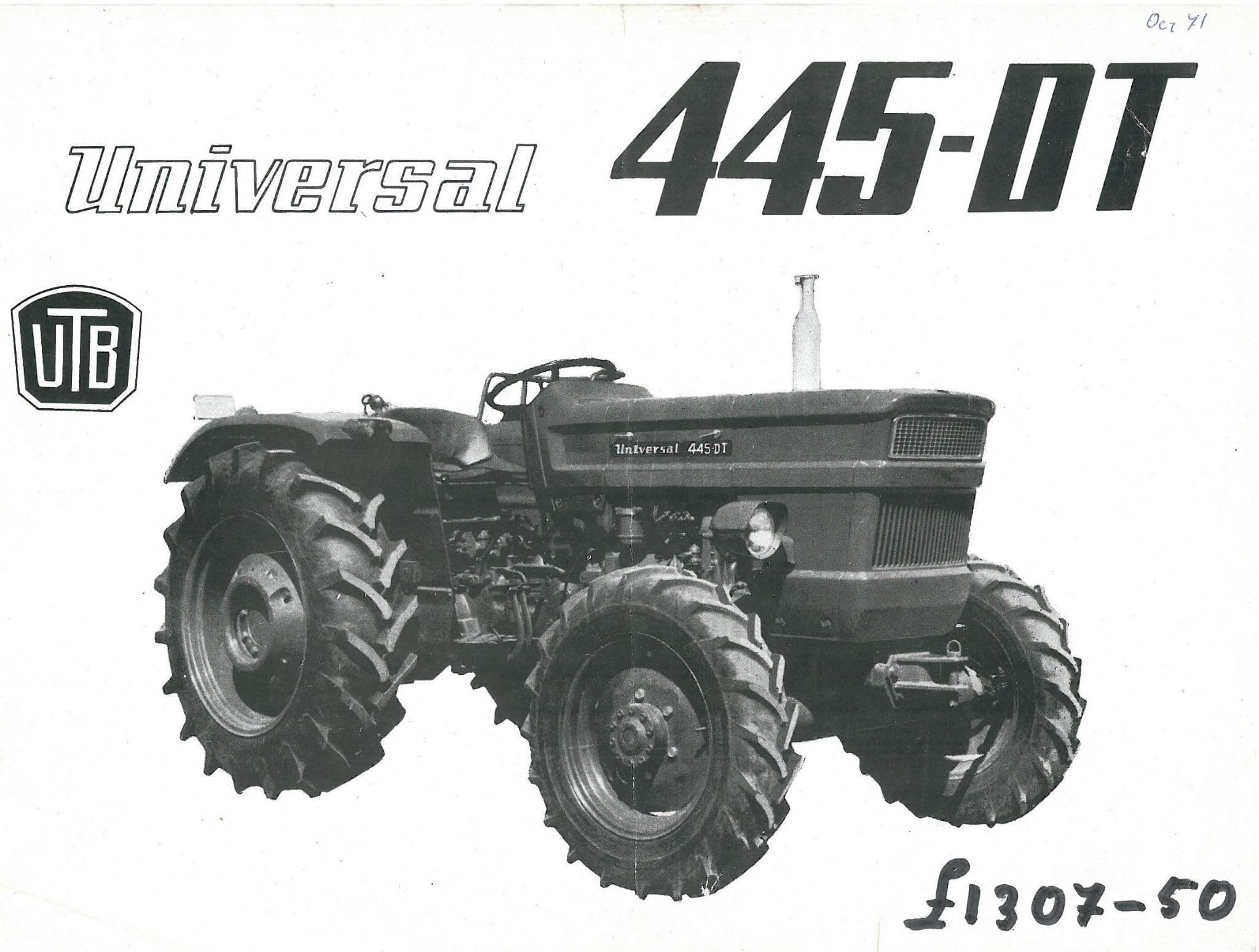 Universal UTB Long 445-DT Tractor Brochure