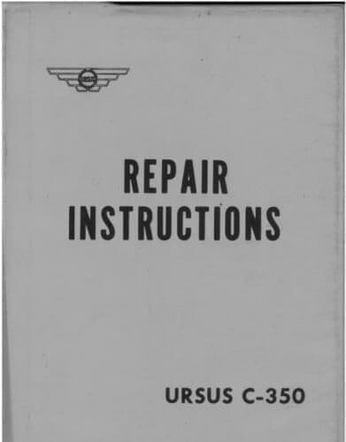 Ursus C-350 Tractor C350 Workshop Service Manual