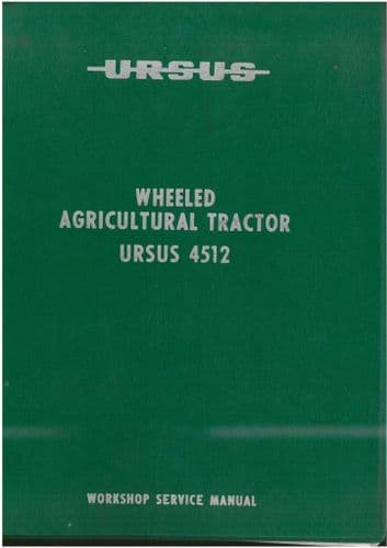 Ursus Tractor 4512 Workshop Service Repair Manual