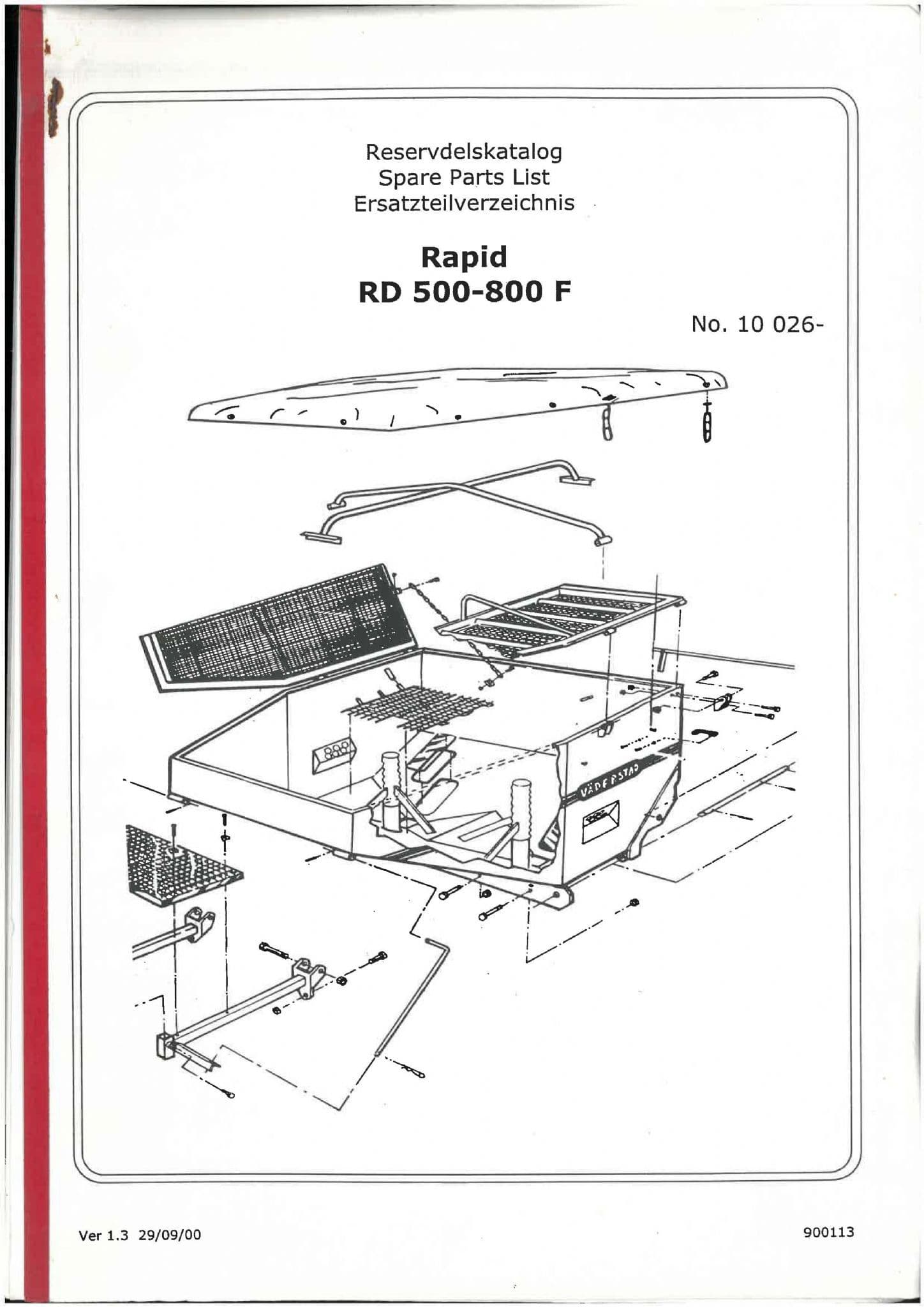 Vaderstad Seed Rotation Sensor Vaderstad Seed Drill Rapid Series RD500F RD600F RD800F Parts Manual ...